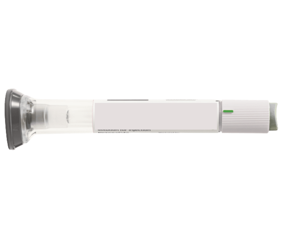 Pharmacist demonstrating injection technique